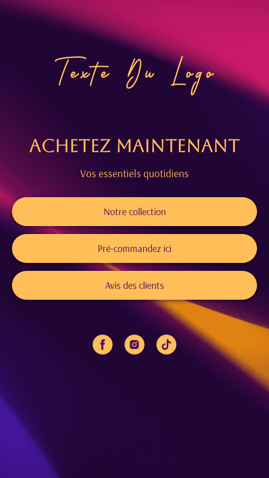 Commande de magasin générique Link in Bio Preview
