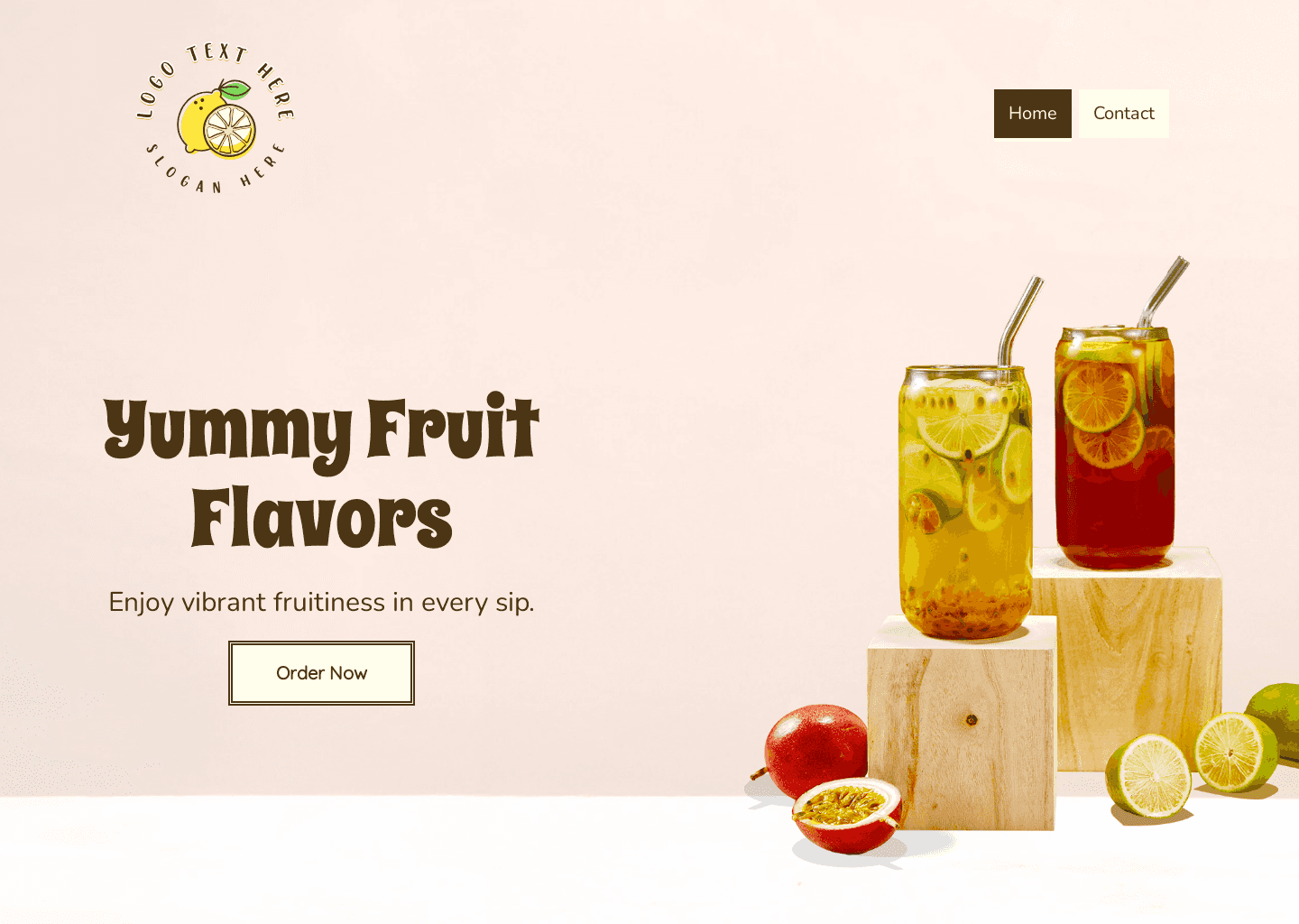 Natural Fruit Blends Website Preview