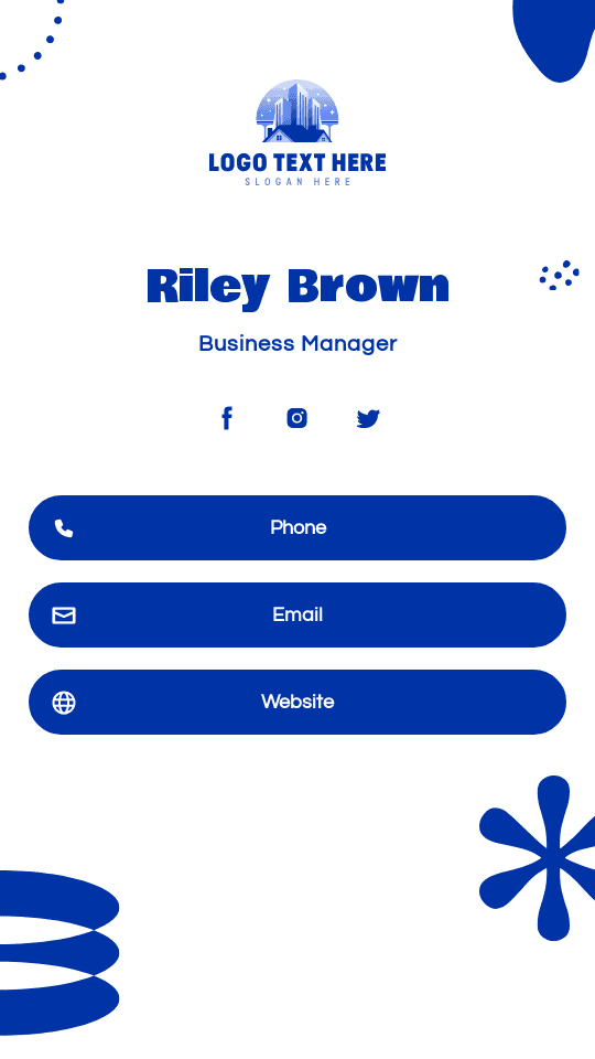 Executive Business Manager Digital Business Card