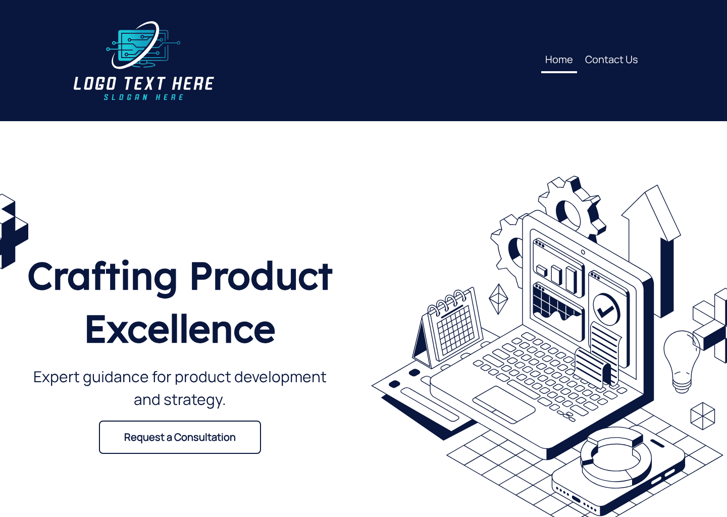 Business Product Consulting Website Preview