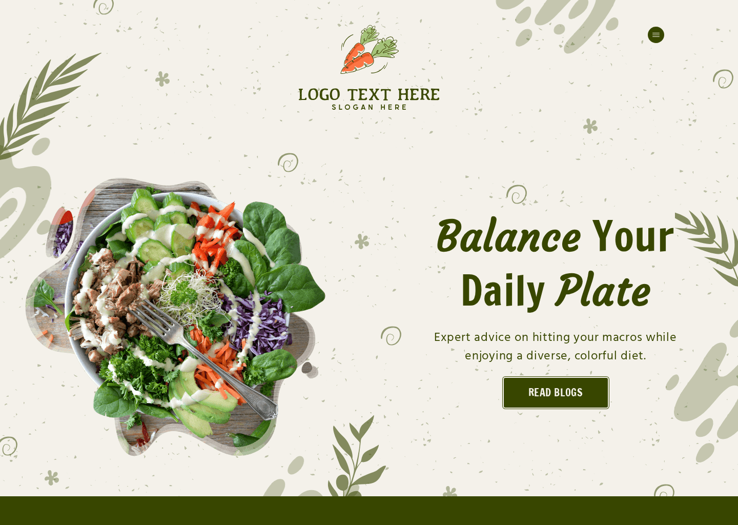 Wellness Nutrition Blog Website