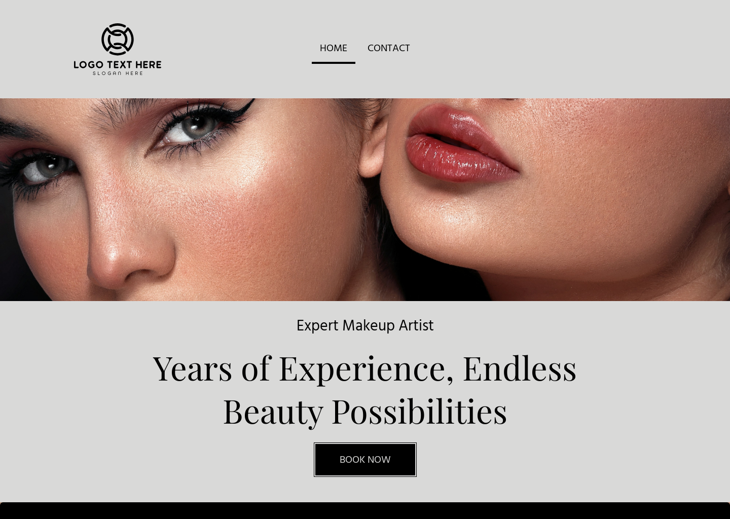 Expert Makeup Artist Website Builder Image Preview