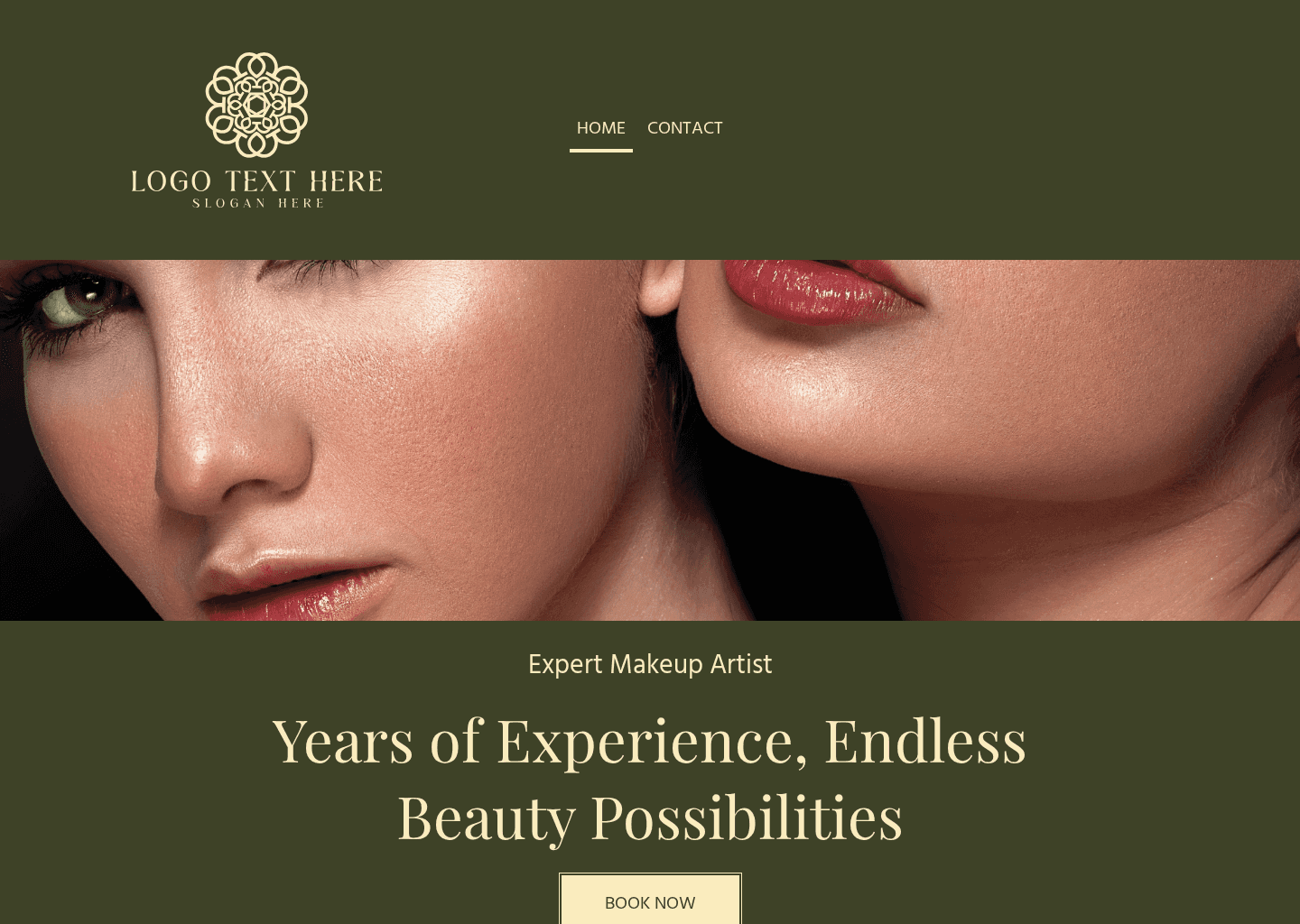 Expert Makeup Artist Website Preview