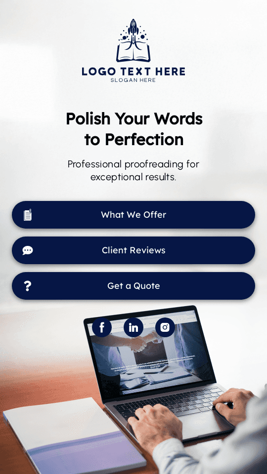 Professional Proofreading Service Website