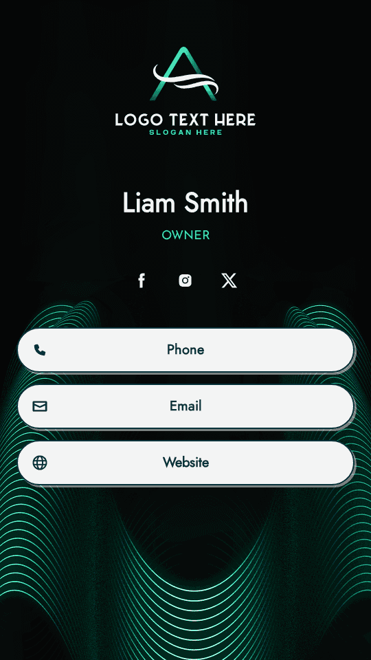 Commerce Venture Founder Digital Business Card