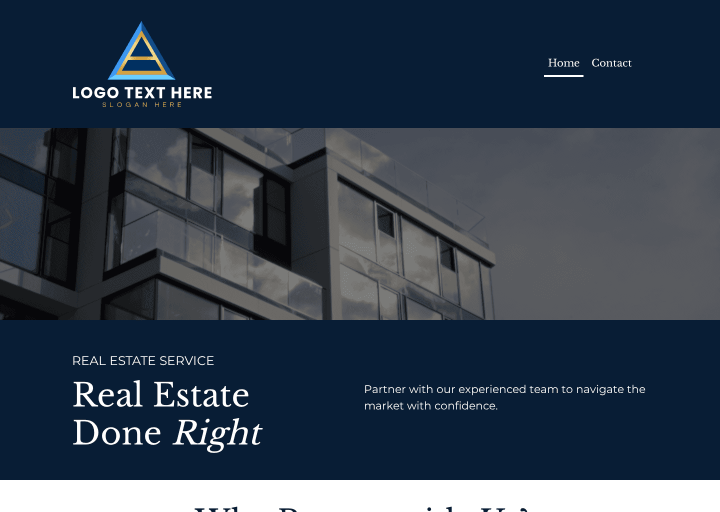Leasing Real Estate Website Preview