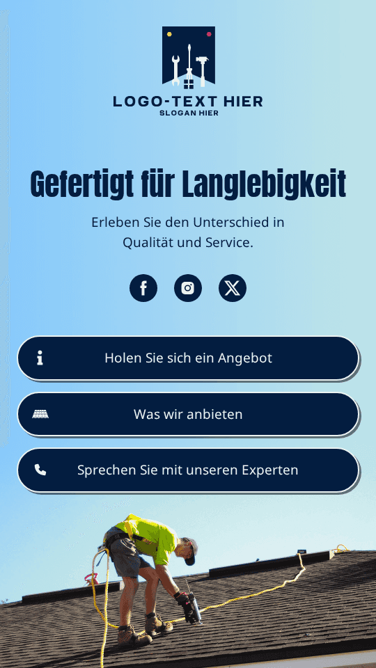 Dachbauunternehmer Link in Bio