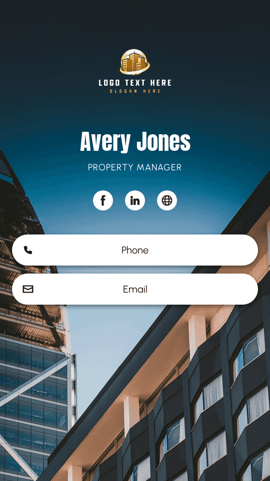 Apartment Property Manager Digital Business Card