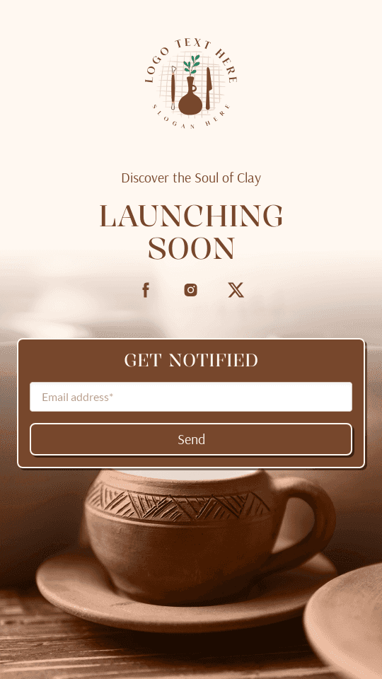 Pottery Studio Launch Link in Bio