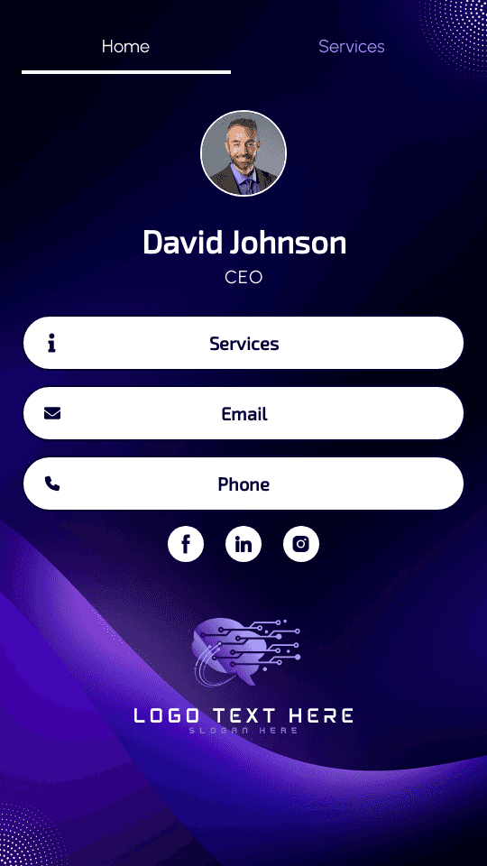 Digital Marketing CEO Digital Business Card
