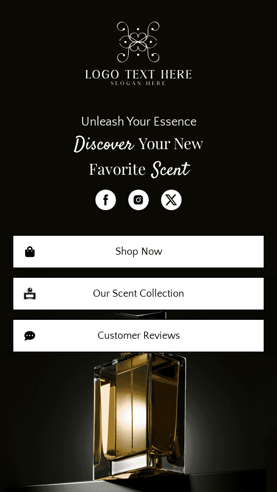 Premium Perfume Store Link in Bio Preview