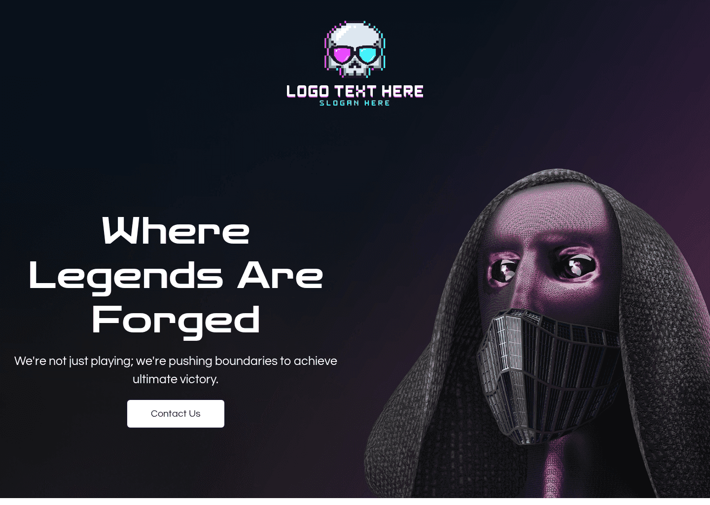 Video Game Team Website Preview