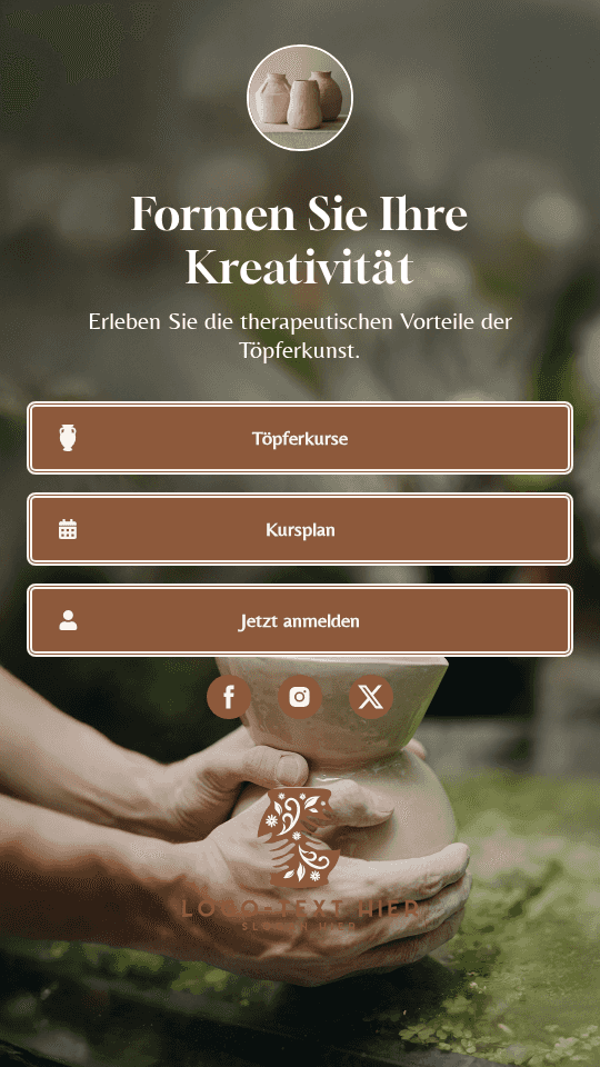 Keramikkunstkurs Link in Bio