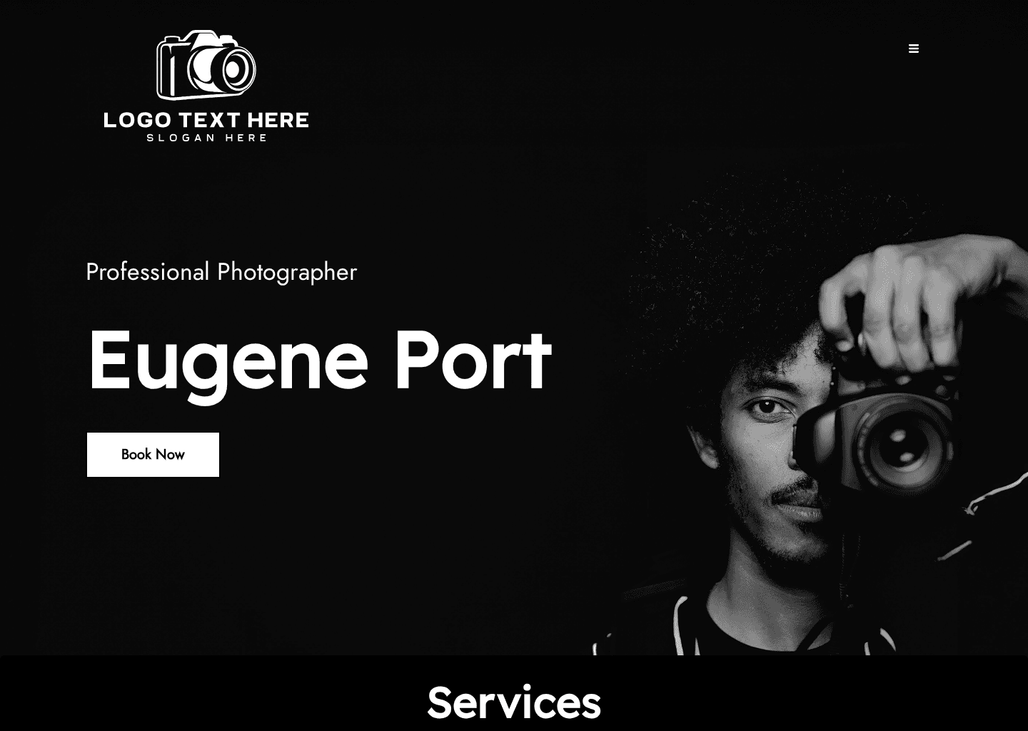 Photography Photographer Website Preview