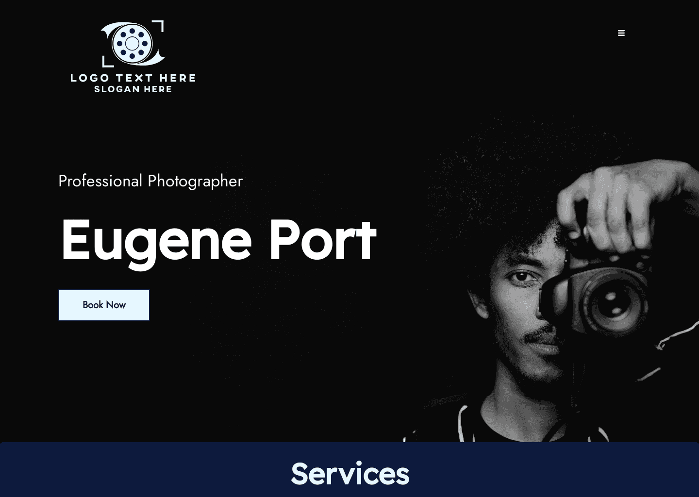 Photography Photographer Website Preview