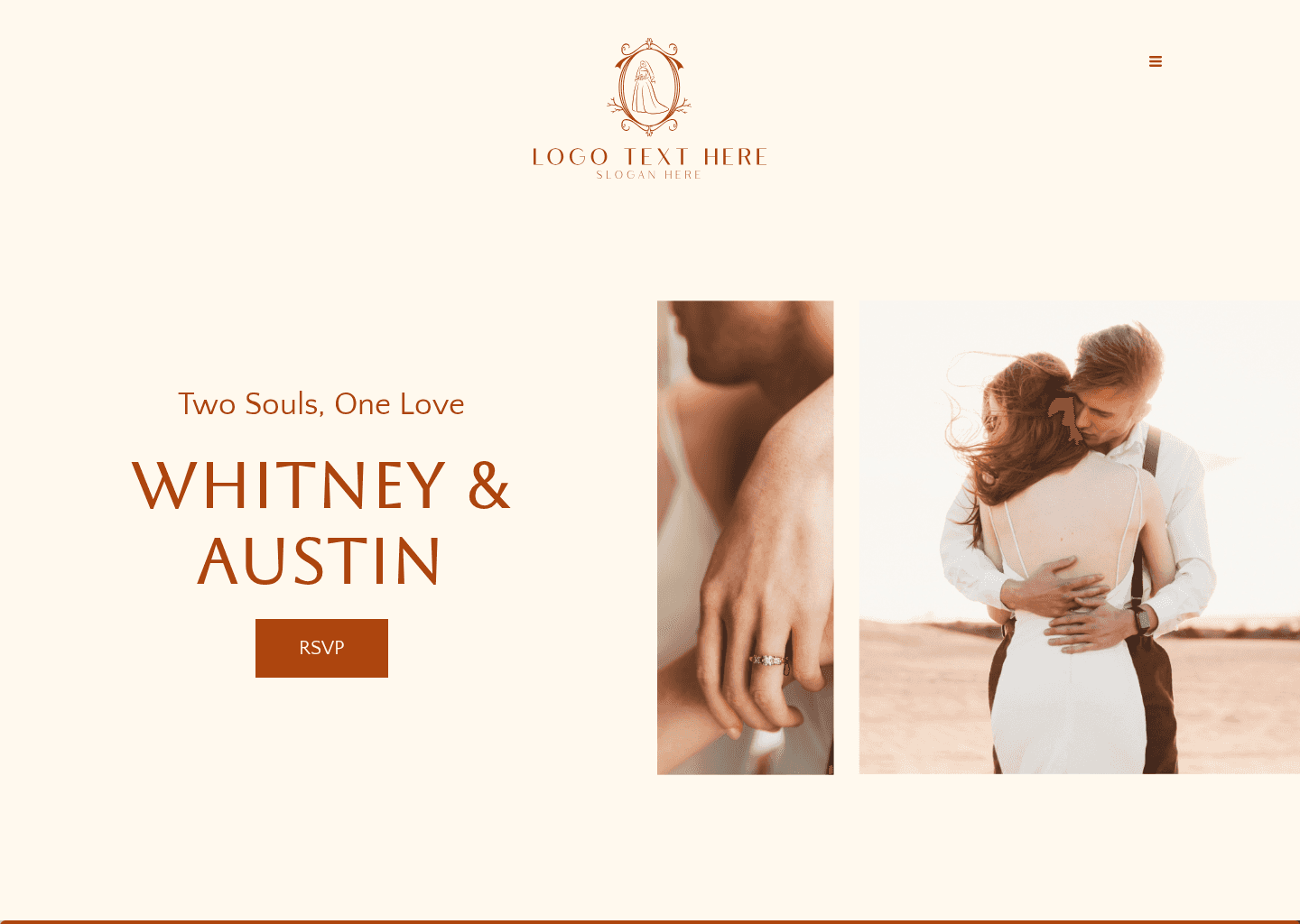 Wedding Ceremony Website Preview