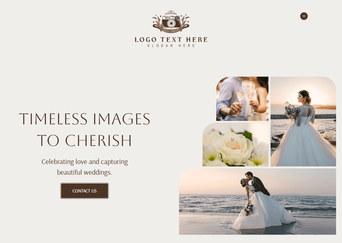 Wedding Portfolio Gallery Website Preview