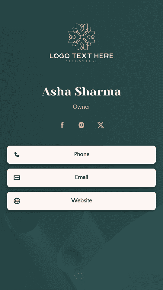 Business Entrepreneur Owner Digital Business Card Preview