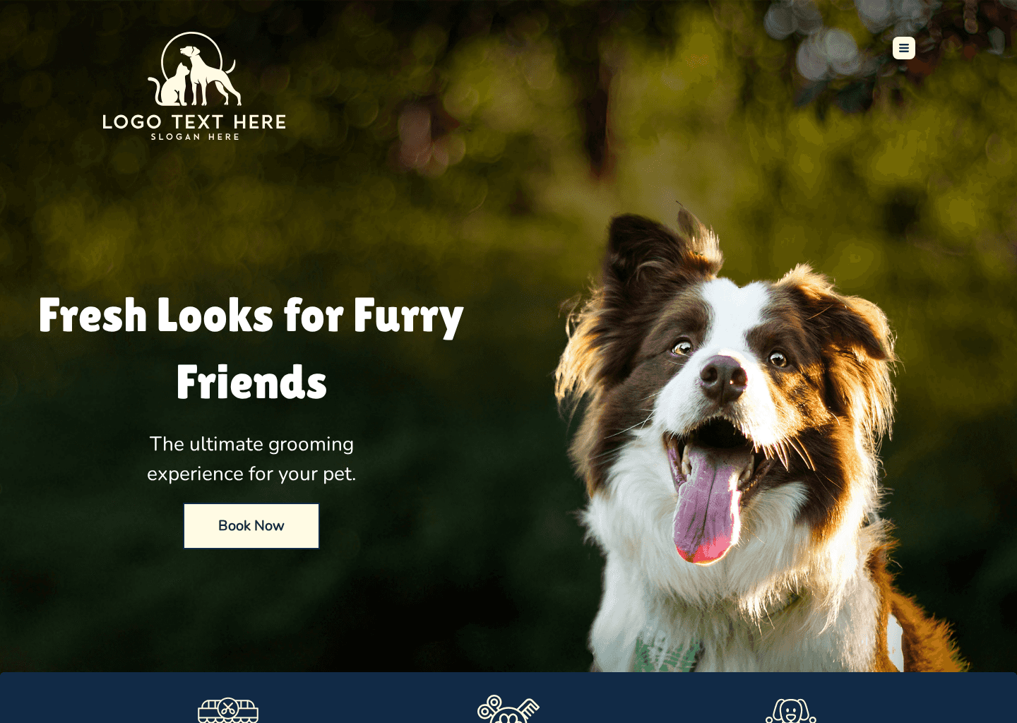 Pet Grooming Salon Website Preview