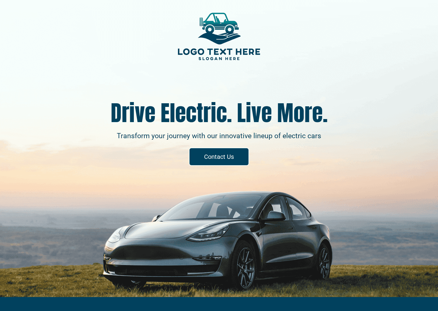 Electrical Power Vehicle Website Preview