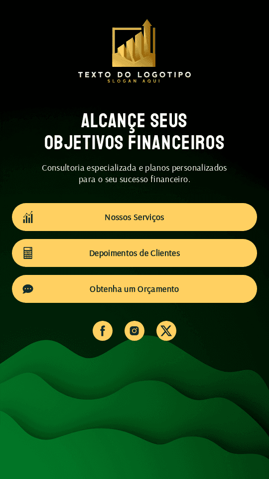 Soluções de Consultoria Financeira Website