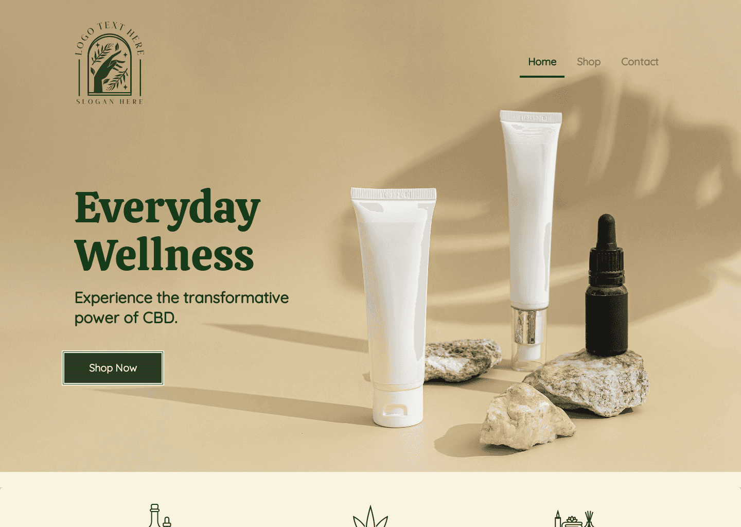 CBD Wellness Shop Website Preview