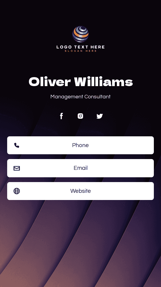 Company Management Expert Digital Business Card