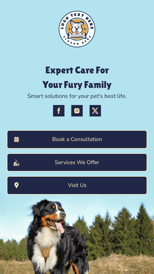 Veterinary Clinic Consultation Link in Bio Preview