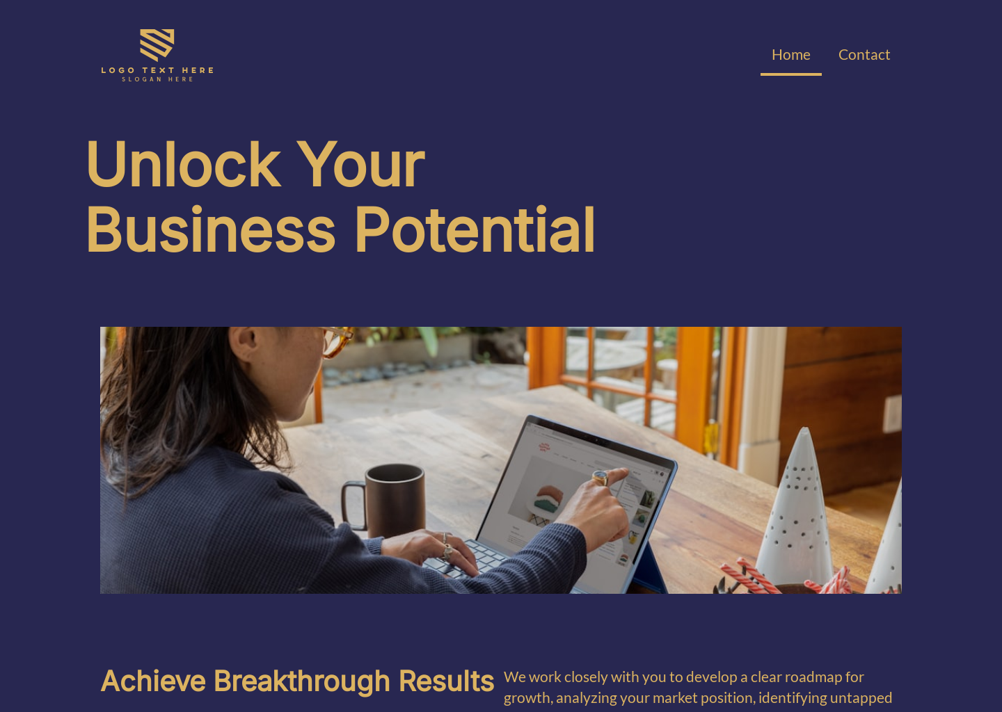 Professional Business Consulting Website Builder Image Preview