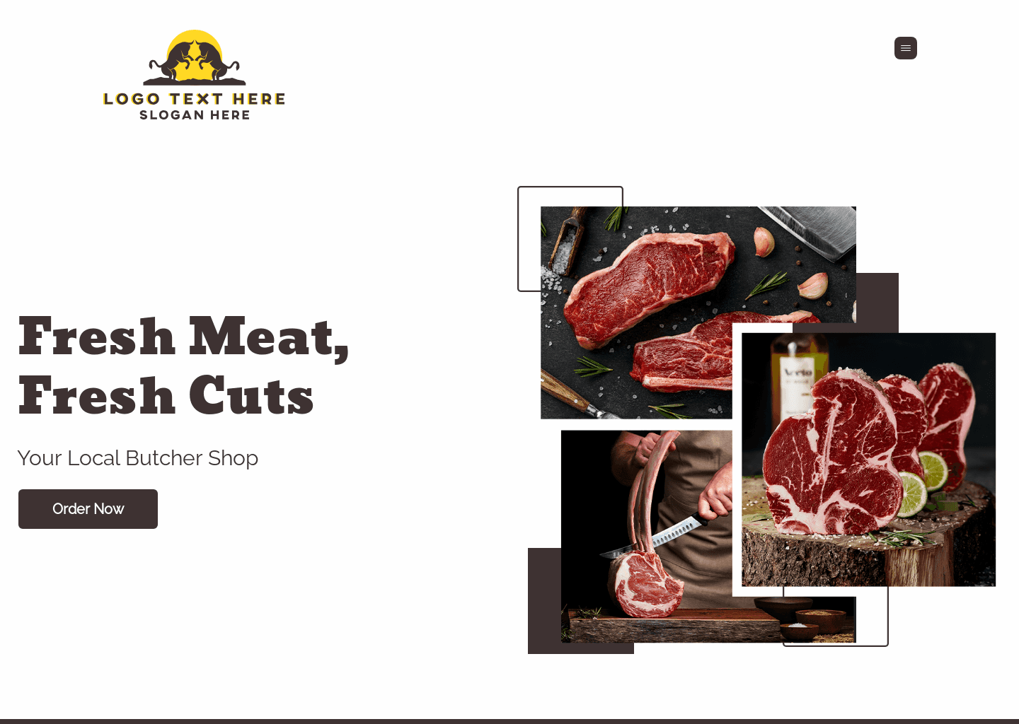 Fresh Meat Butcher Website Preview