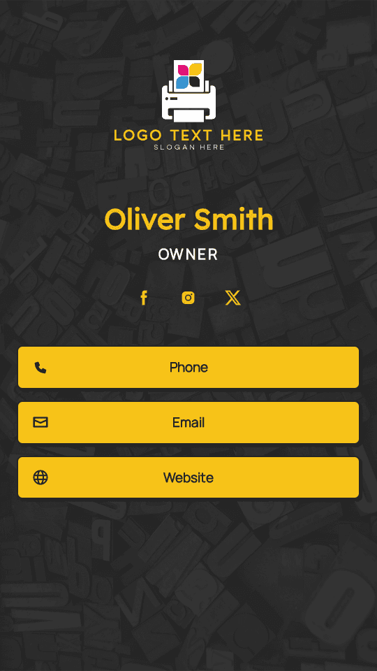 Creative Printing CEO Digital Business Card Preview