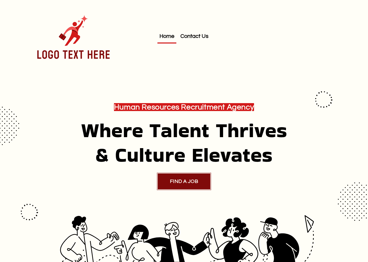 HR Recruitment Agency Website Preview