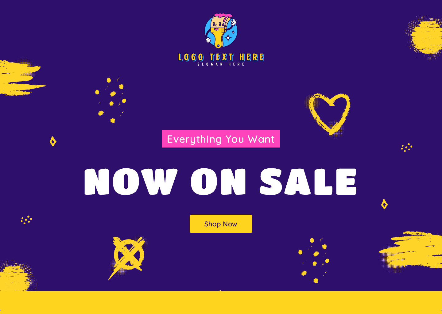 Simple Brush Sale Website Preview