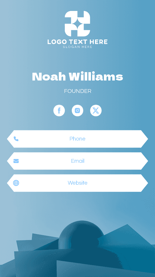 Generic Enterprise Founder Digital Business Card Preview