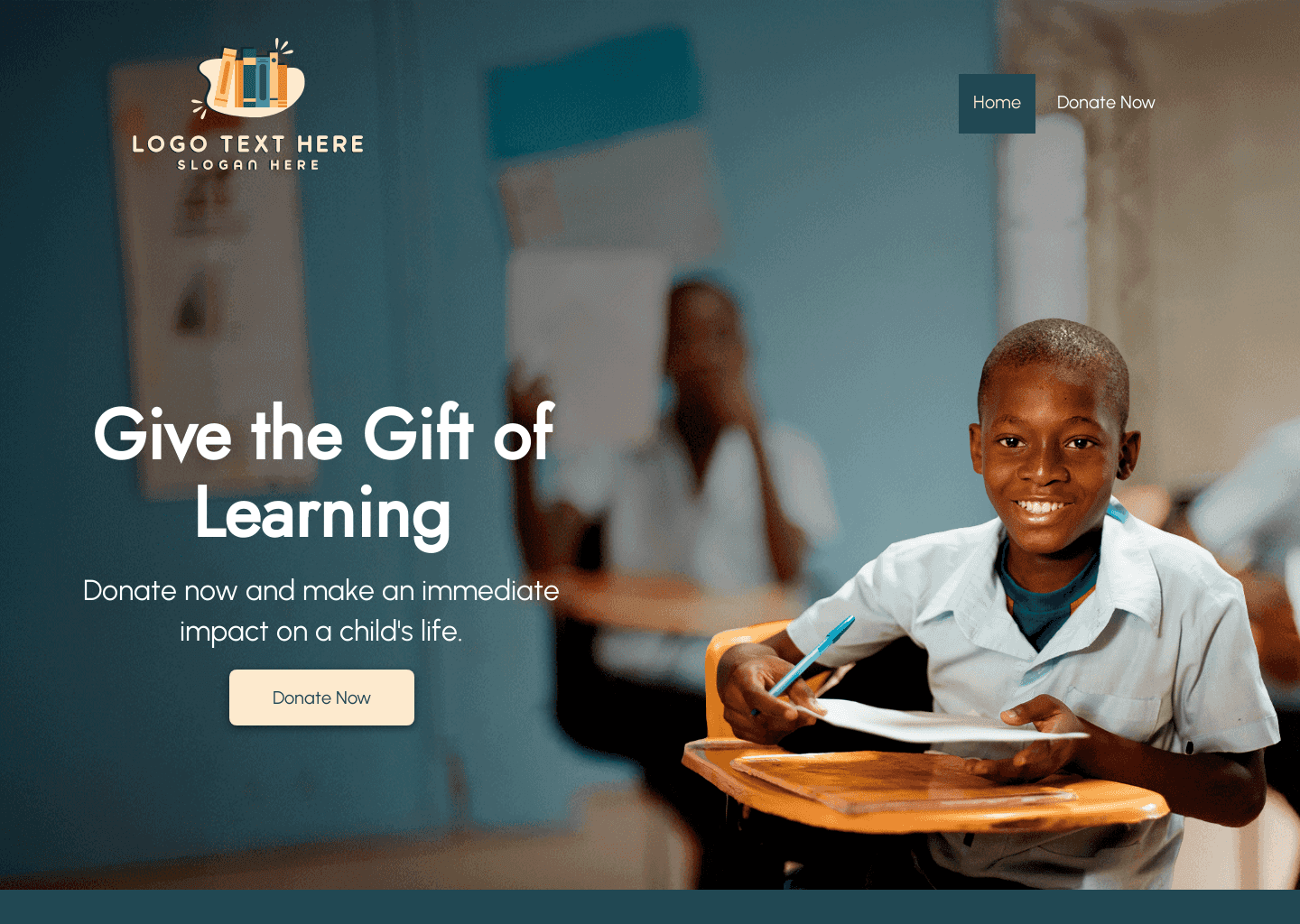 Children Education Charity Website Preview
