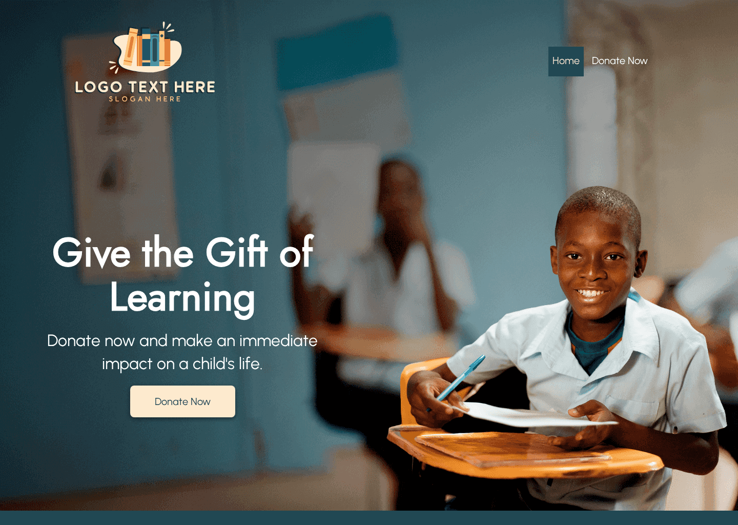 Children Education Charity Website Preview