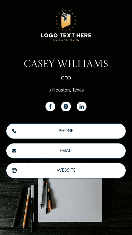 Stationery Store CEO  Digital Business Card