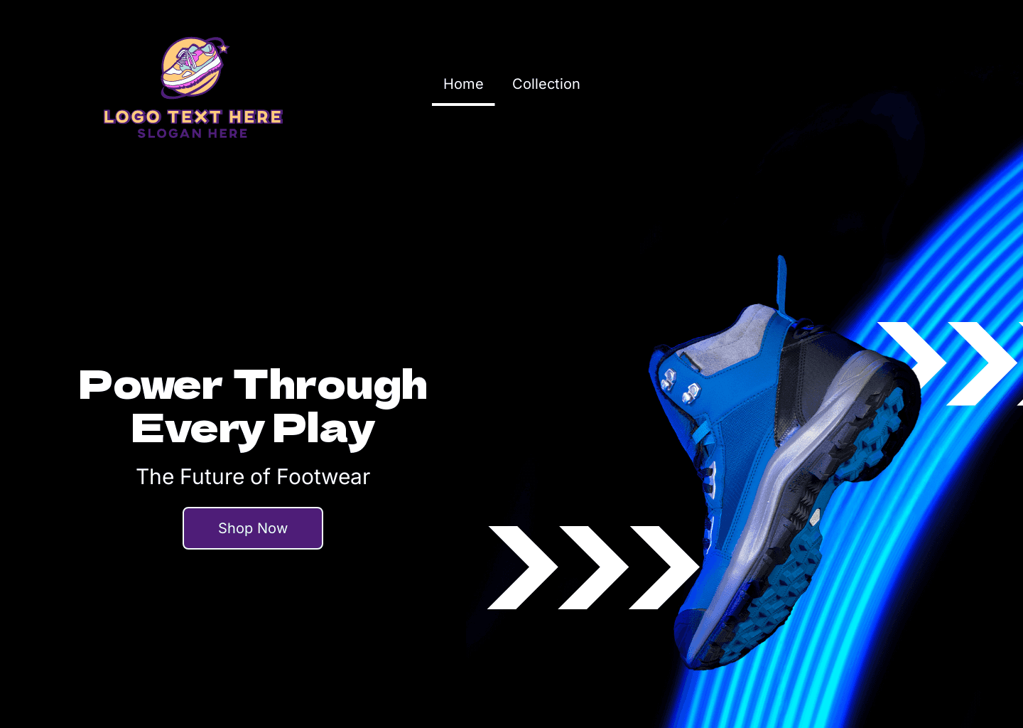 Sportswear Sneaker Shop Website Preview