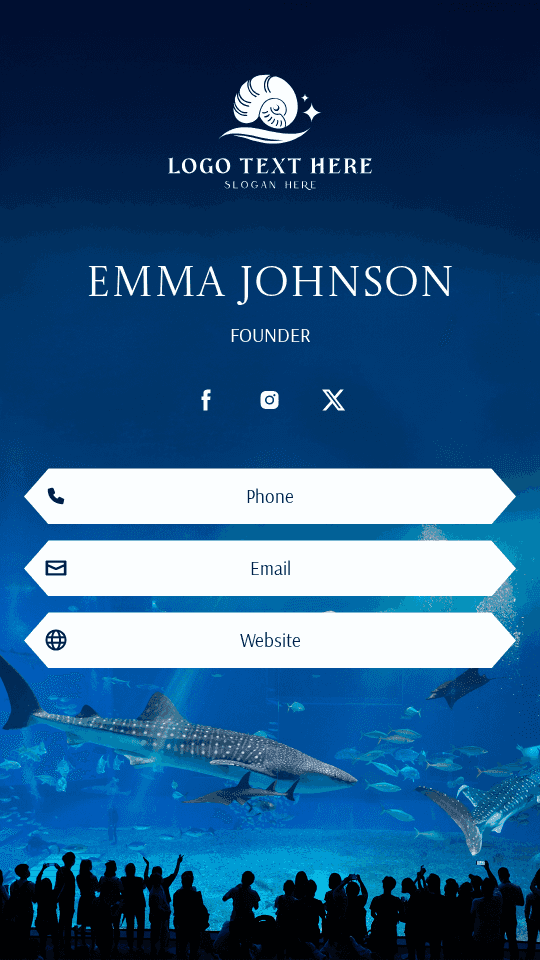 Marine Park Founder Digital Business Card