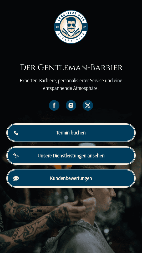 Herren Schnitt Studio Website