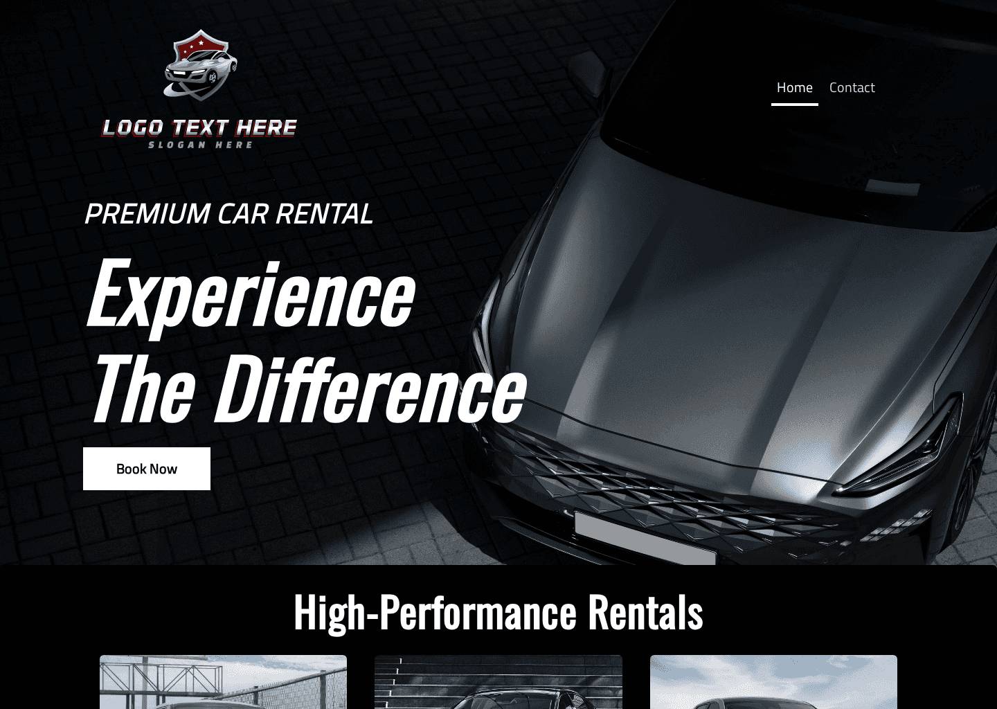 Premium Car Rental Website Preview