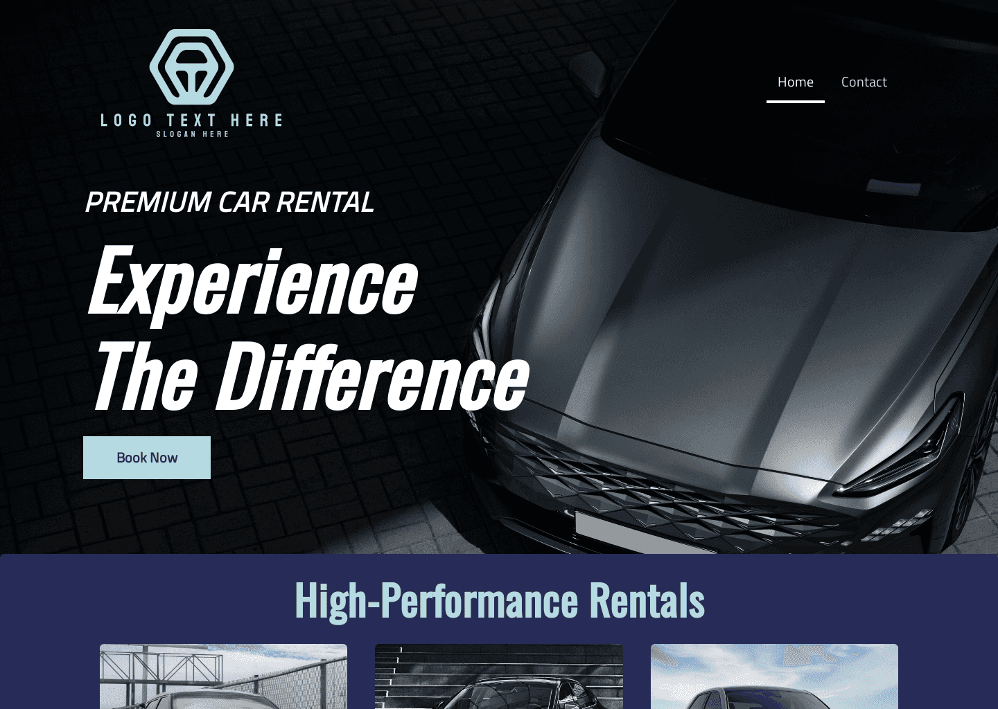 Premium Car Rental site Builder Create a site