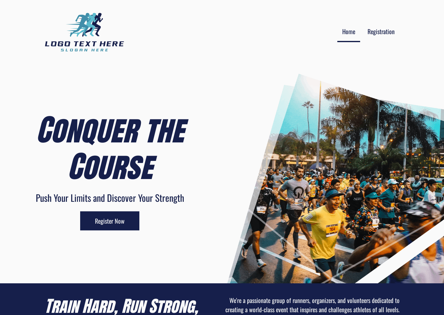 Fitness Running Marathon Website Preview