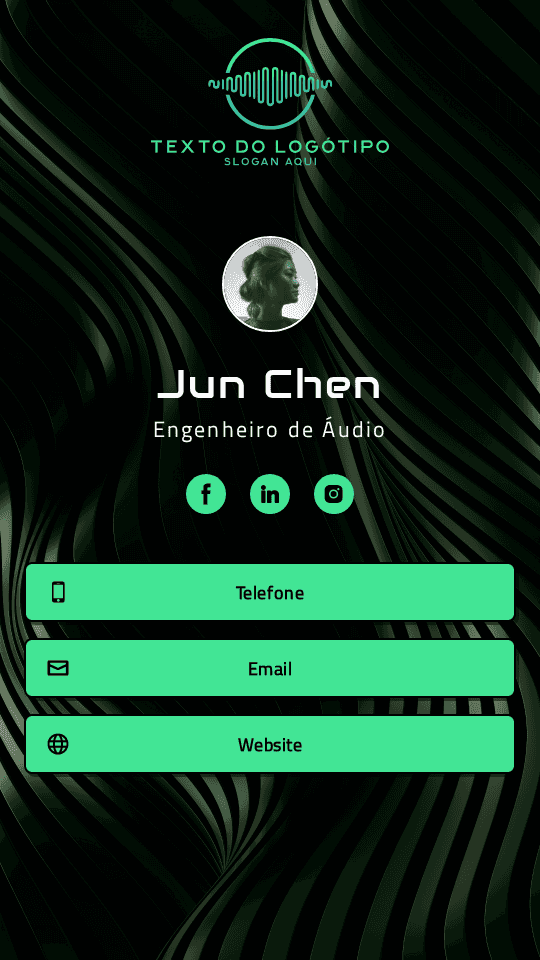 Engenheiro de Áudio Digital Business Card