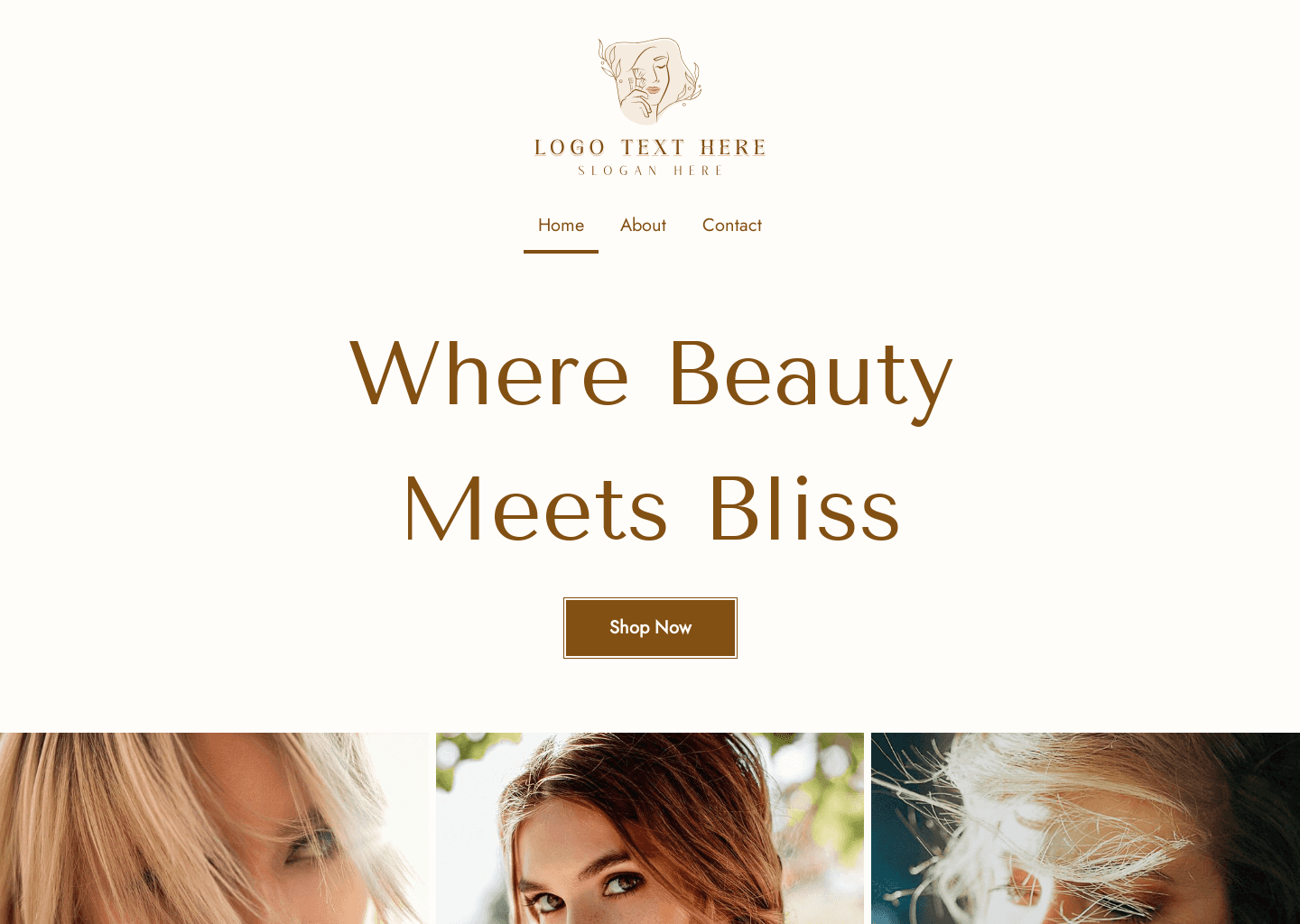 Beauty Make Up Website Preview