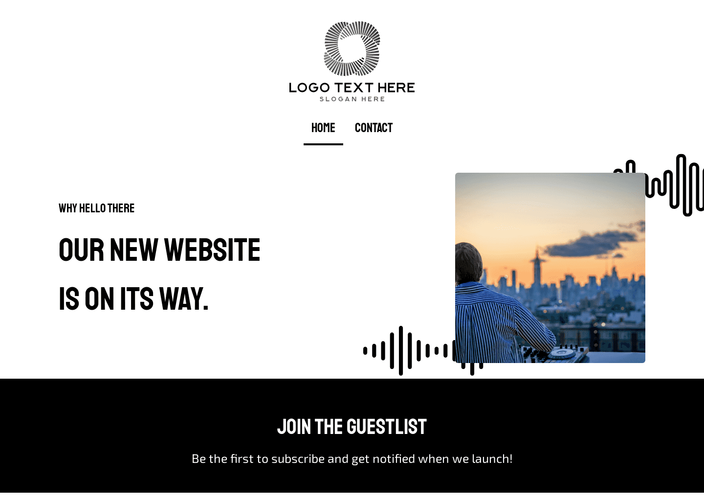 DJ Music Producer website design
