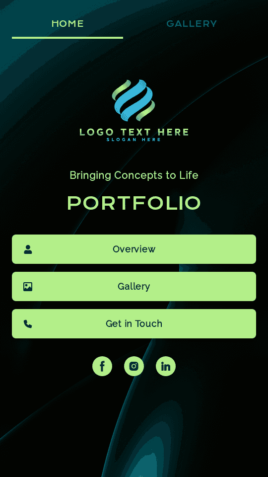 Generic Corporate Portfolio Link in Bio Preview