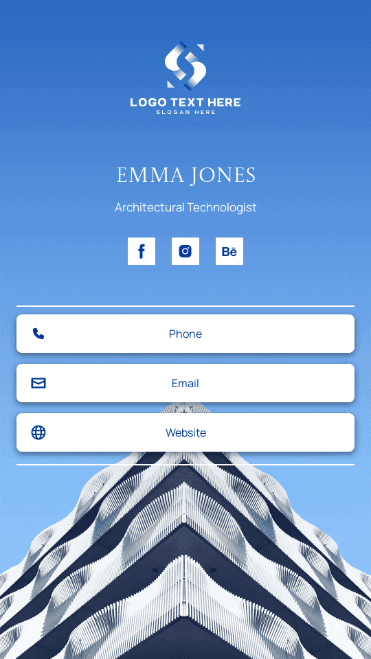 Building Architecture Technologist Digital Business Card