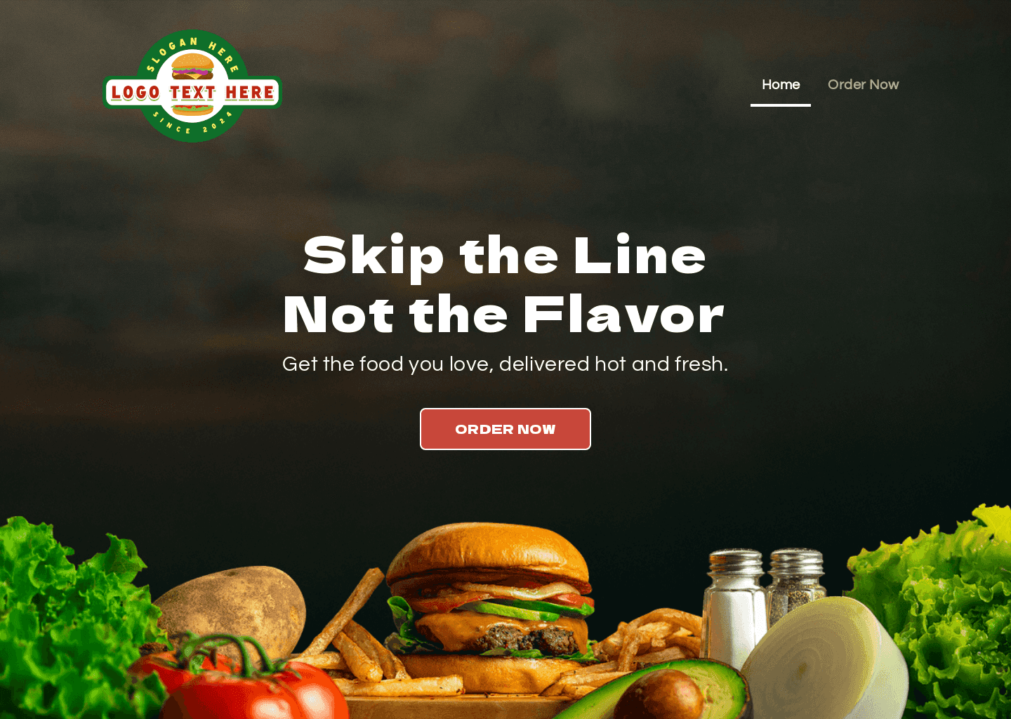 Meal Delivery Service Website Preview