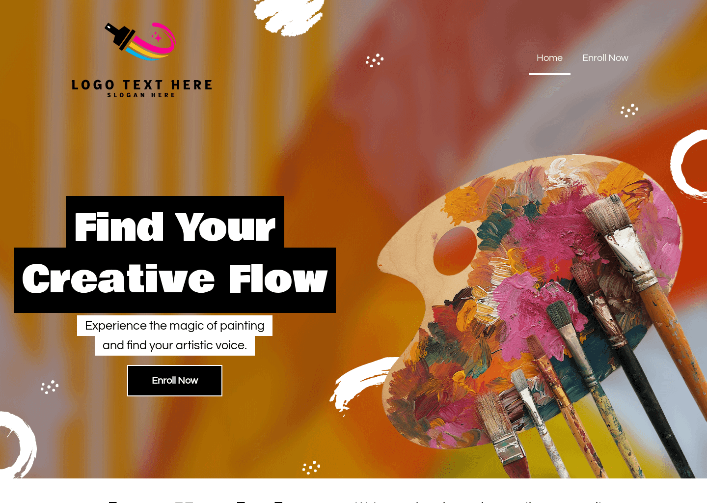 Art Painting Lessons Website Preview